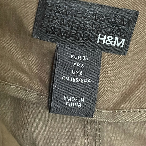 H&M short trench coat brown, size 6 - Picture 12 of 16